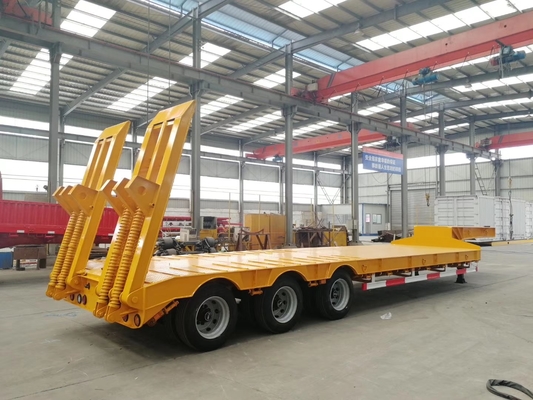 100T χαμηλό ρυμουλκό Lowboy ρυμουλκών κρεβατιών βαρέων καθηκόντων ημι/3 άξονας στη μηχανική αναστολή