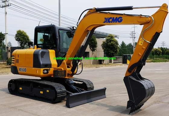 XCMG XE60D 6 μίνι αντιολισθητικών αλυσίδων τόνοι μηχανών εκσκαφέων με το υδραυλικό σύστημα