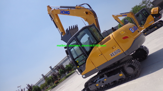 XCMG XE60D 6 μίνι αντιολισθητικών αλυσίδων τόνοι μηχανών εκσκαφέων με το υδραυλικό σύστημα