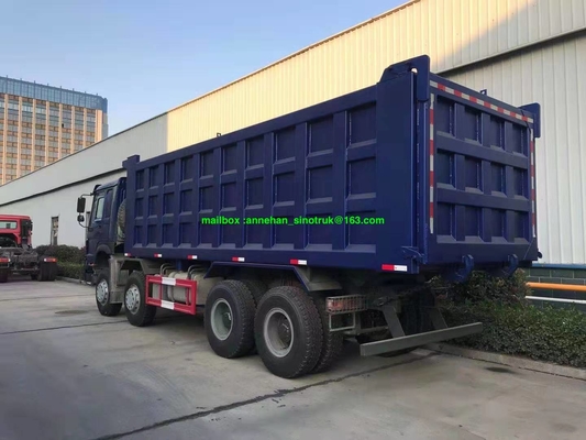 8x4 Rhd 12 βαρέων καθηκόντων Tipper Euro2 Sinotruk Howo7 φορτηγών απορρίψεων ροδών 25-30m3