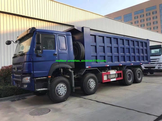 8x4 Rhd 12 βαρέων καθηκόντων Tipper Euro2 Sinotruk Howo7 φορτηγών απορρίψεων ροδών 25-30m3