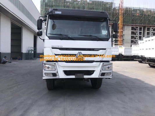 Euro4 Sino μέτωπο φορτηγών απορρίψεων Howo 381hp 20M3 που ανυψώνει τις ρόδες 6x4 10 χαμηλού θορύβου