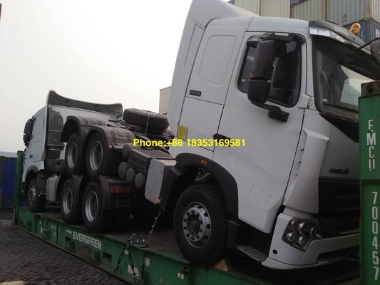10 φορτηγό τρακτέρ ροδών Euro2 420hp Howo 6x4