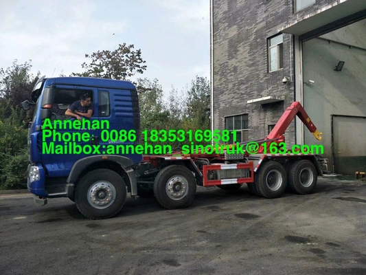 Φορτηγό συμπιεστών απορριμάτων Sinotruk Howo7 6x4 Euro2 βραχιόνων γάντζων