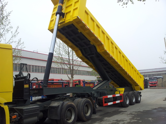 50 - 70T Sinotruk CIMC Tipper 45cbm ρυμουλκό φορτηγών απορρίψεων για τη φόρτωση μεταλλεύματος βωξίτη