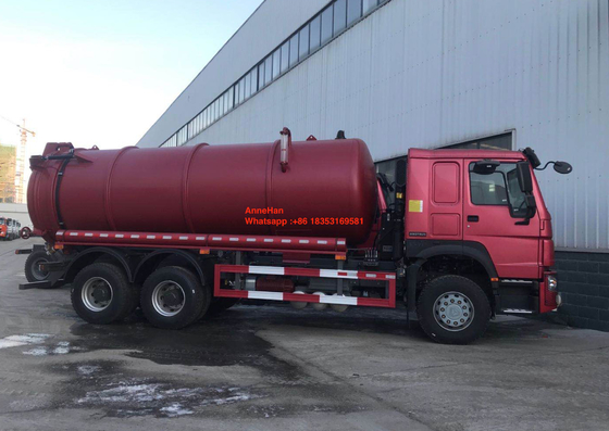 ευρώ 2 LHD φορτηγών 4x2 αναρρόφησης λυμάτων 95km/h 10M3 16M3