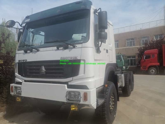 90# πείρος άσπρο 371hp 6x6 Howo 7 φορτηγό τρακτέρ