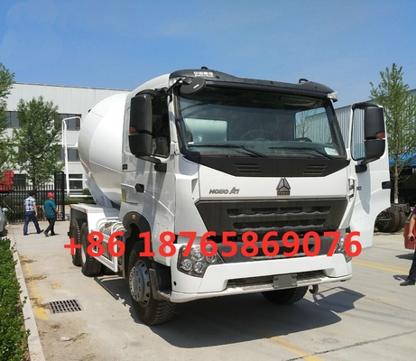 Άσπρο φορτηγό ZZ1257N4047P1 συγκεκριμένων αναμικτών HC16 Alex 380hp 10cbm