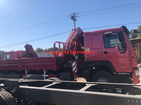 συμπτύσσοντας τοποθετημένος βραχίονας γερανός φορτηγών 12T φορτίου 450hp 6*4 βαρύς