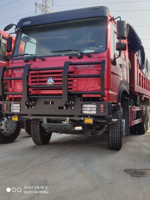 HF9 φορτηγό απορρίψεων τυμπάνων 300L Howo 6x4 με το στρατιωτικό προφυλακτήρα
