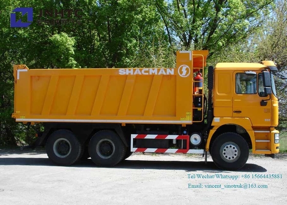Βαρέων καθηκόντων φορτηγό απορρίψεων Shacman F3000 30t 3175mm βάση ροδών