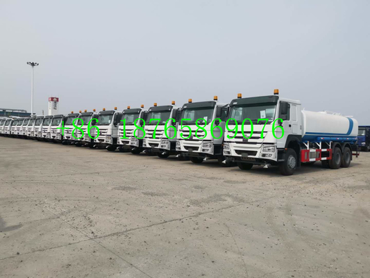 1500L Sinotruk Howo 10 φορτηγό δεξαμενών νερού ροδών 6x4 336hp