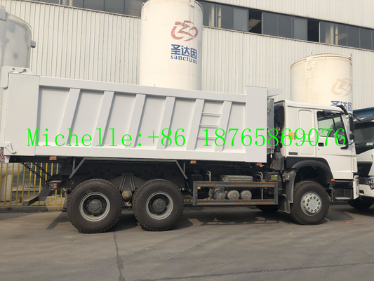 Βαρέων καθηκόντων φορτηγό απορρίψεων WD615.69 336hp για τα εργοτάξια οικοδομής