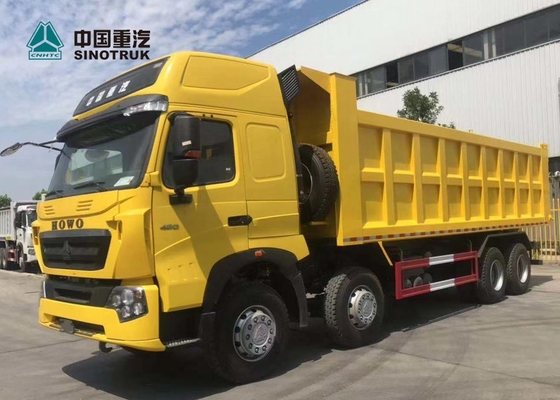 Φορτηγό απορρίψεων 420HP 8X4 29CBM T7H Sinotruk Howo κίτρινο
