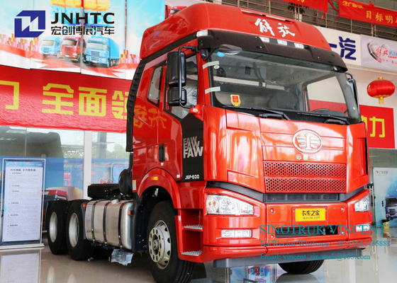 Ευρο- 2 350hp 10 φορτηγό τρακτέρ ροδών 6x4 Faw J6P με τις διπλές αποθήκες