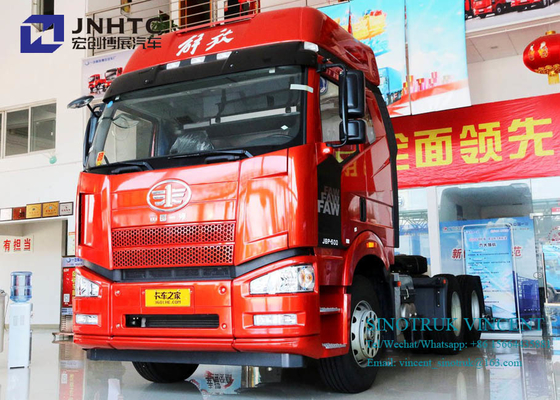 Ευρο- 2 350hp 10 φορτηγό τρακτέρ ροδών 6x4 Faw J6P με τις διπλές αποθήκες