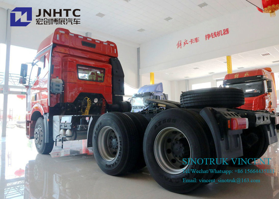 Ευρο- 2 350hp 10 φορτηγό τρακτέρ ροδών 6x4 Faw J6P με τις διπλές αποθήκες
