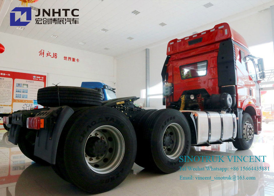 Ευρο- 2 350hp 10 φορτηγό τρακτέρ ροδών 6x4 Faw J6P με τις διπλές αποθήκες