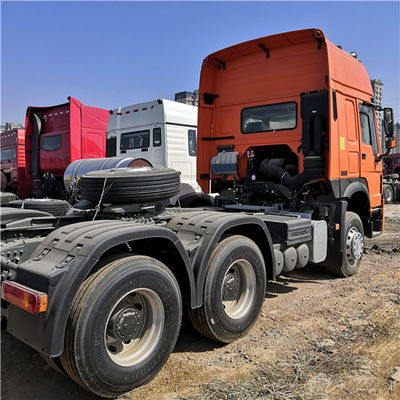 Πορτοκαλί Howo Sinotruk 371 επικεφαλής φορτηγό ZZ4257V3241V ρυμουλκών