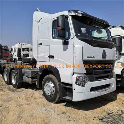 Άσπρο Sinotruk A7 6x4 πρωταρχικό - φορτηγό τρακτέρ Howo 6x4 φορτηγών μετακινούμενων