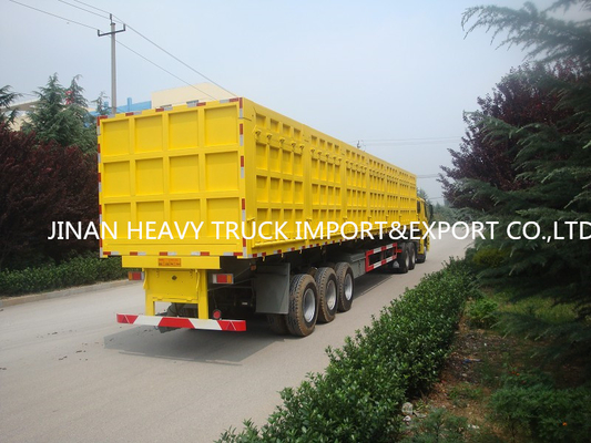 3 άξονες 40 κυβικά Tipper απορρίψεων ρυμουλκών μετρητών βαρέων καθηκόντων ημι ρυμουλκά