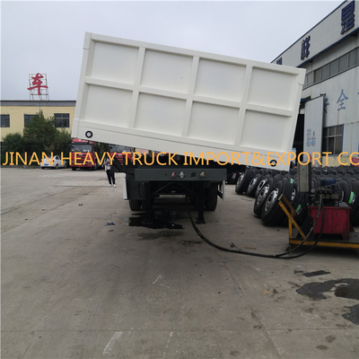 Ελαφριά πλαίσια 40 CBM δευτερεύον Tipper τρι αξόνων ρυμουλκό 40 απορρίψεων ημι τόνοι εκφορτωτών ρυμουλκών