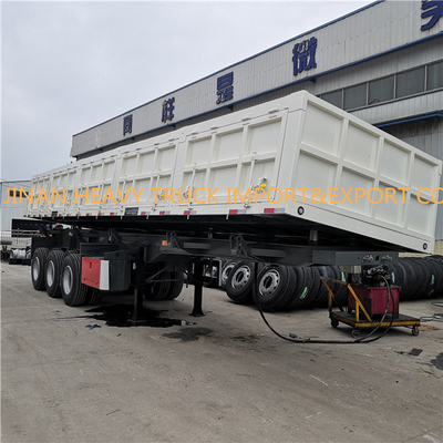 Ελαφριά πλαίσια 40 CBM δευτερεύον Tipper τρι αξόνων ρυμουλκό 40 απορρίψεων ημι τόνοι εκφορτωτών ρυμουλκών