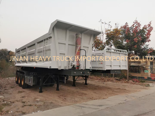 Sinotruk τρία βαρέων καθηκόντων ημι ρυμουλκά 50 τόνων αξόνων μπροστινά για τη μεταφορά άμμου