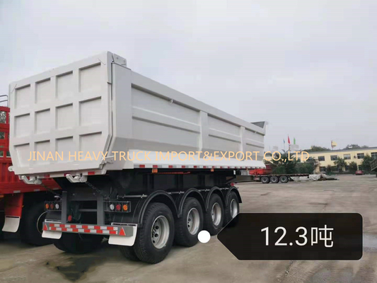 Τέσσερις άξονες 50 Tipper φορτηγών απορρίψεων 40cbm μόνων τοποθετώντας αιχμή οπίσθιων ημι τόνοι ρυμουλκών