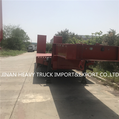 3 Gooseneck μεταφορών γερανών αξόνων επίπεδης βάσης ημι τοποθετημένο ρυμουλκό επίπεδης βάσης ρυμουλκό