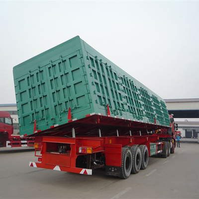 Πλευρά που ανυψώνει το βαρέων καθηκόντων Semi Trailer Van Cargo Box ρυμουλκό 3 άξονες
