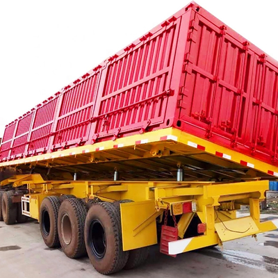 Πλευρά που ανυψώνει το βαρέων καθηκόντων Semi Trailer Van Cargo Box ρυμουλκό 3 άξονες