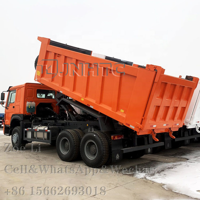 Sinotruk HOWO Euro 2 Αριστερόχειρας οδήγηση 6x4 371hp Λευκό φορτηγό σκουπιδοτενεκέ φορτηγό φορτηγό φορτίο