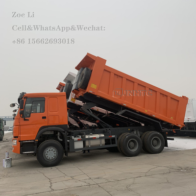 Sinotruk HOWO Euro 2 Αριστερόχειρας οδήγηση 6x4 371hp Λευκό φορτηγό σκουπιδοτενεκέ φορτηγό φορτηγό φορτίο