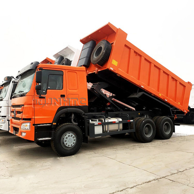 Sinotruk HOWO Euro 2 Αριστερόχειρας οδήγηση 6x4 371hp Λευκό φορτηγό σκουπιδοτενεκέ φορτηγό φορτηγό φορτίο
