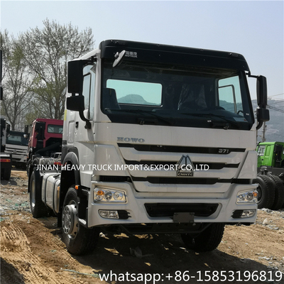 6 επικεφαλής διπλοί άξονες 4x2 380hp τρακτέρ howo φορτίου ροδών