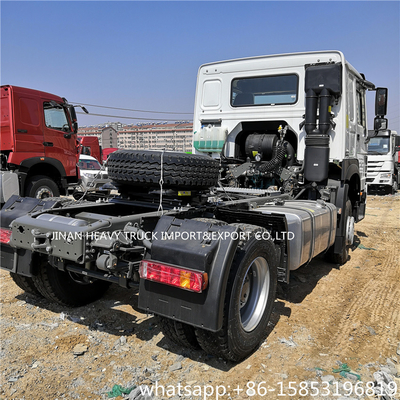 6 επικεφαλής διπλοί άξονες 4x2 380hp τρακτέρ howo φορτίου ροδών