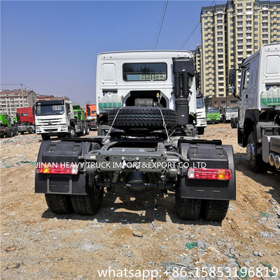 6 επικεφαλής διπλοί άξονες 4x2 380hp τρακτέρ howo φορτίου ροδών