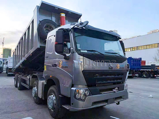12 Tipper απορρίψεων ροδών HOWO A7 φορτηγό 420hp στις Φιλιππίνες