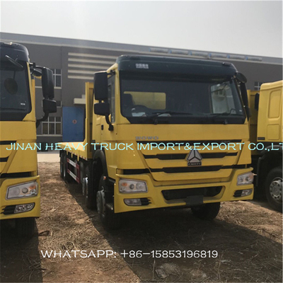 Sinotruk Howo 40 πόδια επίπεδης βάσης φορτηγό φορτίου 30 τόνου με την κλειδαριά εμπορευματοκιβωτίων