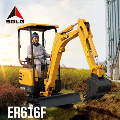 Βαριά μηχανήματα κατασκευής SDLG ER616F μίνι εκσκαφέας 1 τόνου
