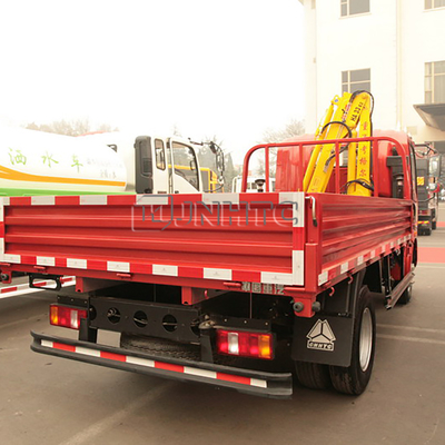 Το φορτηγό Sinotruk HOWO 4x2 τοποθέτησε τον τηλεσκοπικό γάντζο γερανών που διπλώνει το ανυψωτικό φορτηγό βραχιόνων