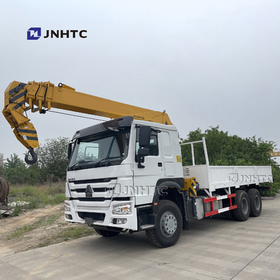 Sinotruk Howo 6x4 10 τηλεσκοπικός τοποθετημένος φορτηγό γερανός φορτηγών φορτίου βραχιόνων γερανών ευθύς