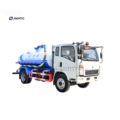 SINO HOWO 4x2 6 μικρό κενό φορτηγό 3000L 5000L 6000L αναρρόφησης λυμάτων ελαστικών αυτοκινήτου
