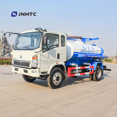 SINO HOWO 4x2 6 μικρό κενό φορτηγό 3000L 5000L 6000L αναρρόφησης λυμάτων ελαστικών αυτοκινήτου