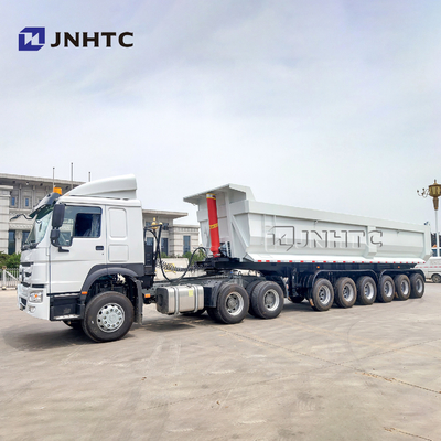 SINOTRUK τρία τέσσερα αξόνων βαρέων καθηκόντων ημι φορτηγό απορρίψεων ρυμουλκών 50T 40cbm μόνο τοποθετώντας αιχμή