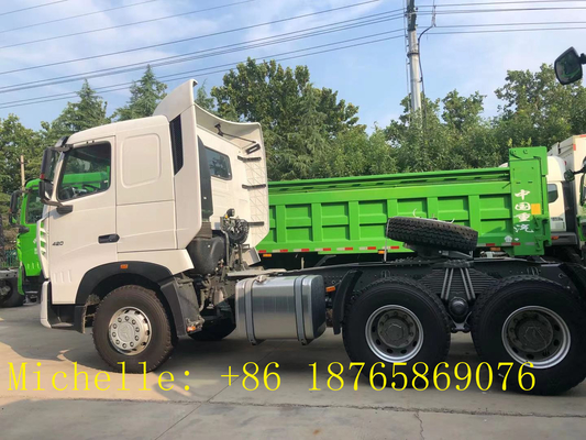 Φορτηγό 10 τρακτέρ Howo 6*4 Sinotruk επικεφαλής 100 τόνοι τρακτέρ πολυασχόλων