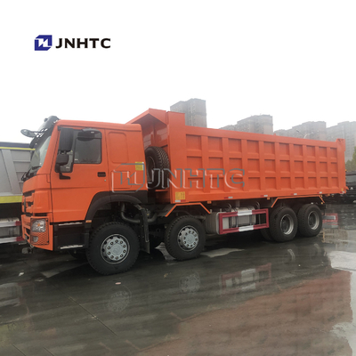 HOWO 8x4 371hp 27M3 12 μόνο φορτηγό απορρίψεων φόρτωσης ροδών για την Τανζανία