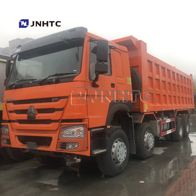 HOWO 8x4 371hp 27M3 12 μόνο φορτηγό απορρίψεων φόρτωσης ροδών για την Τανζανία