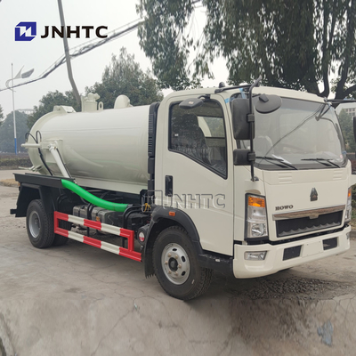 Ευρώ 3 Rhd LHD φορτηγών αναρρόφησης λυμάτων Sinotruk HOWO 4X2 5000 λίτρα